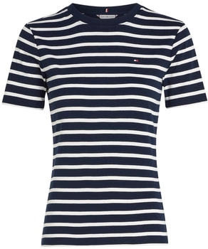 Tommy Hilfiger New Slim Cody T-Shirt (WW0WW40587) Dark Night Navy/ Ecru Stp