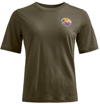 Ortovox Women's 140 Cool Round Landscape T-Shirt Dark Wild Herbs
