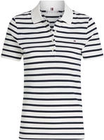 Tommy Hilfiger Poloshirt 1985 WW0WW43225 Dunkelblau Slim Fit Female
