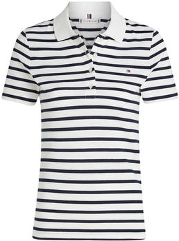Tommy Hilfiger 1985 Slim Pique Polo (WW0WW43225) Breton Ecru/Dark Night Navy