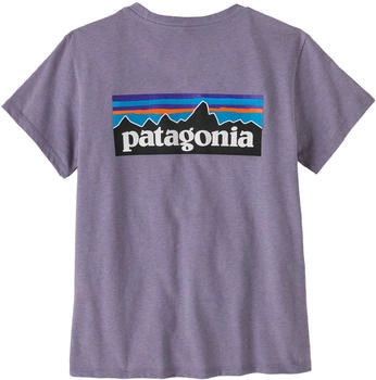 Patagonia P-6 Logo Responsibili-Tee concrete purple