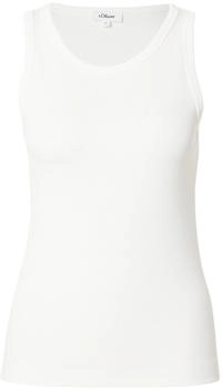 s.Oliver Slim-Fit-Top mit Rippstruktur weiß 2161665.0210.