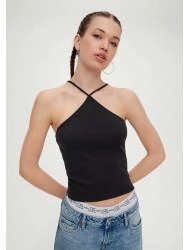 s.Oliver Top aus Baumwollstretch schwarz 2131330.9999.