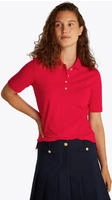 Tommy Hilfiger Poloshirt 1985 WW0WW43224 Rot Regular Fit Female