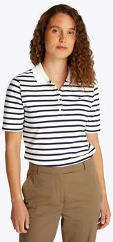 Tommy Hilfiger 1985 Regular Fit Pique Polo Shirt (WW0WW43224) white/blue