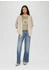 s.Oliver Oversize-Shirt gewaschene Optik Frontprint grün weiß 2162987 78D2