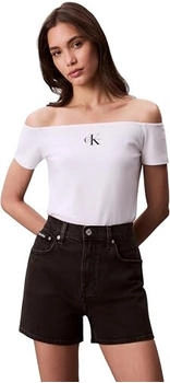 Calvin Klein T-Shirts Kurzarm off shoulder weiß