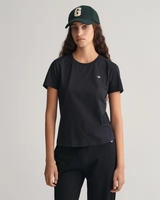 Gant T-Shirt Shield 4200200 Schwarz Regular Fit Damen