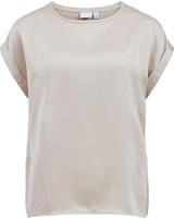 Vila Kurzarmshirt "VIELLETTE S/S SATIN TOP - NOOS" Kunstfaser, regular fit