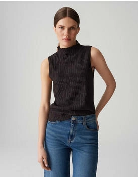 Opus Slim Jerseytop Crinkle Optik Idala braun
