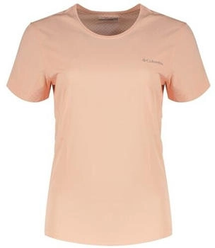 Columbia Women's Zero Rules Light S/S Crew pink sand
