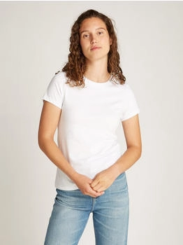 Calvin Klein Logo Elastic T-Shirt weiß