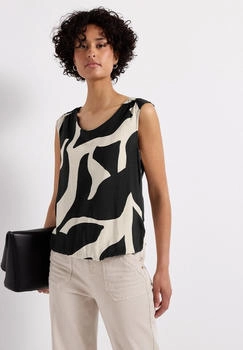 Street One Top 'Strukturmix' Damen whale tail grey