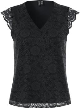 Pieces Pcolline Sl Lace V-Neck Top Noos