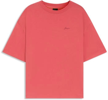 Hugo Boss T-Shirt aus Baumwoll-Jersey mit Logo-Grafik - Style C_Eboyfriend_5 50545498 Koralle
