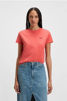 Hugo Boss Slim-Fit T-Shirt aus Baumwoll-Jersey mit tonalem Logo - Style C_Esogo_1 50506973 Hellrot