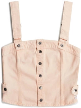 G-Star Bustier Top Detachable Straps Pink peach puree gd coated D26184-D300-H153