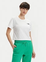 The North Face T-Shirt Simple Dome NF0A87U4 Wei&szlig; Relaxed Fit Female