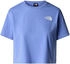 Simple Dome Cropped Slim Tee virtual blue 0YI