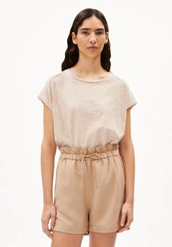 armedangels Oneliaa Lovely Stripes Loose Fit T-Shirt oatmilk-beige blond