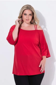 Mia Moda T-Shirt Schulter CutOut 4-Ärmel