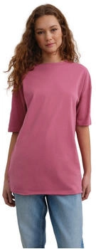 Next Fashion Relaxed Fit T-Shirt Nahtdetails im Skater-Stil bordeaux