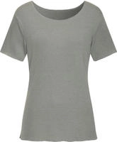 LASCANA Rundhalsshirt "mit feiner Glitzereinfassung" aus Viskose-Feinstrick