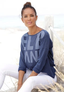 Elbsand niola langarmshirt frontprint baumwollmix