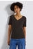 Street One T-Shirt Herzausschnitt deep roast brown