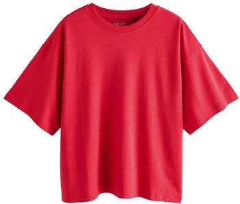 Next Fashion Schweres T-Shirt Rundhalsausschnitt rot
