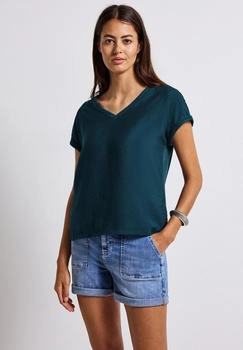 Street One 3227287 Materialmix Shirt tide blue