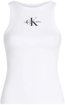 Calvin Klein Monologo Rib Skinny Fit weiß