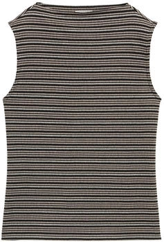 Tom Tailor Top 1047739 schwarz weiß Strickstreifen
