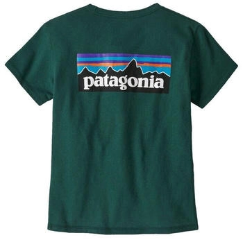 Patagonia Logo P-6 Responsibili T-Shirt grün green