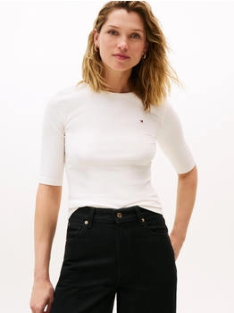 Tommy Hilfiger T-Shirt 'SLIM' weiß