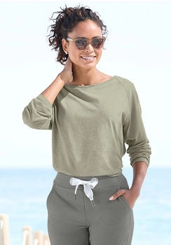 Elbsand Longsleeve gr&uuml;n meliert
