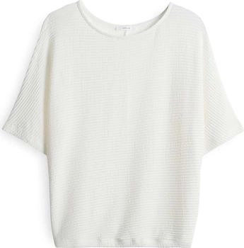 Opus Kurzarmshirt Rippshirt SOMFU Loose Milk