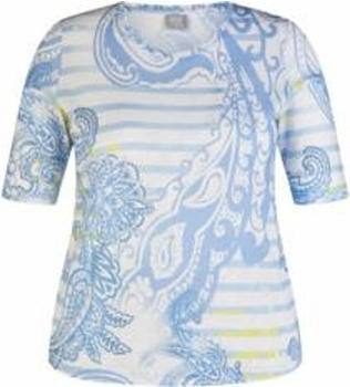 Rabe T-Shirt 54-231354 weiß blau
