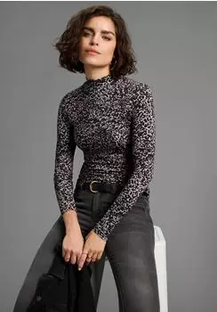 Laura Scott Longsleeve Leoparden-Print