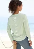 Elbsand Longsleeve "Tinna" mit Logodruck hinten, Langarmshirt aus Baumwoll-Mix,