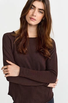 Rich & Royal Organic Heavy Jersey Longsleeve dark chocolate