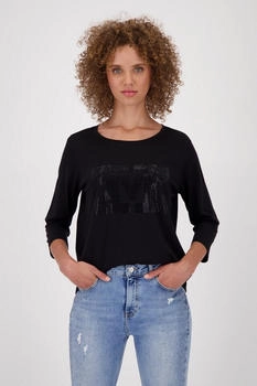 Monari Shirt Strasssteinen schwarz
