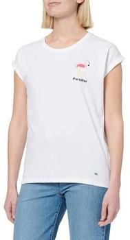 Key Largo WT Flamingo Round T-Shirt weiß