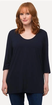 Ulla Popken Arm T-Shirt nachtblau