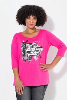 Angel of Style T-Shirt Classic Fit Collagen-Druck 4-Ärmel hibiskuspink