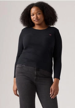 Levi's Langarmshirt PL HAYES LS BLACK figurbetonter Passform