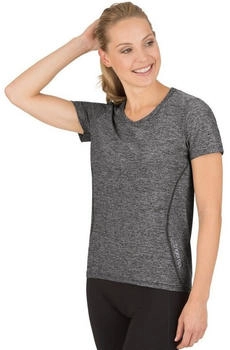 Trigema T-Shirt Sportshirt Melange-Optik schwarz bunt