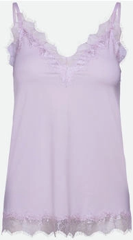 Rosemunde Billie Strap Top vintage-spitzenbesatz an ausschnitt und saum purple heather