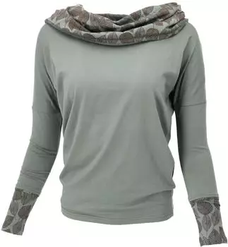 Guru-Shop Longsleeve bio-baumwolle boho olive
