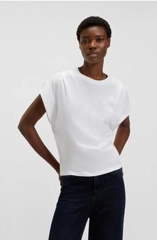 Hugo Boss Relaxed-Fit T-Shirt Baumwoll-Jersey handgeschriebenes Logo 50547799 weiß